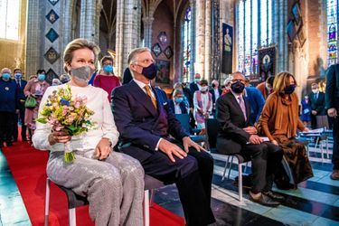La reine Mathilde et le roi des Belges Philippe à Gand, le 22 septembre 2020