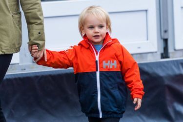 Le prince Gabriel de Suède sur le circuit de Mantorp, le 3 octobre 2020