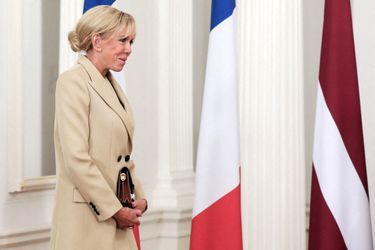 Brigitte Macron, à Riga mardi. 
