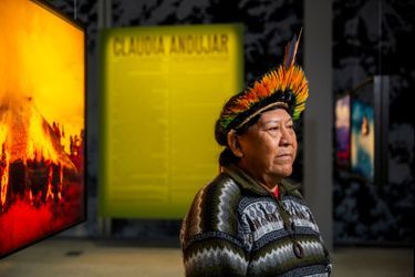 Davi Kopenawa, chaman et porte-parole des Indiens Yanomami du Brésil 