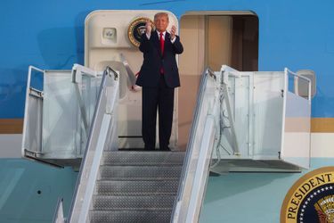 Donald Trump a donné un meeting à l&#039;aéroport d&#039;Orlando, en Floride, le 12 octobre 2020.