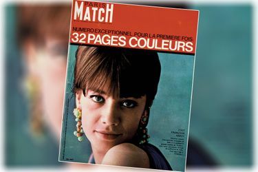 « Françoise Hardy a changé de style pour notre magazine » - couverture du Paris Match n°729, daté du 30 mars 1963.