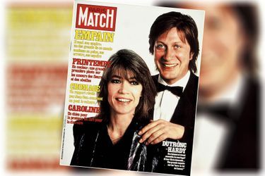 « Dutronc-Hardy : Le mariage ? Si leur fils le demande... » - couverture du Paris Match n°1660, daté du 20 mars 1981.