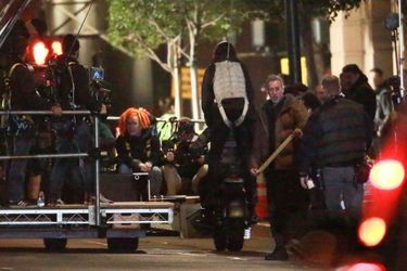 Lana Wachowski et Keanu Reeves sur le tournage de «Matrix 4» à San Francisco le 15 février 2020