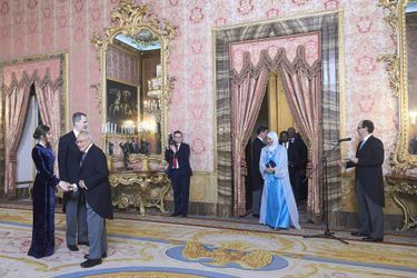 La reine Letizia et le roi Felipe VI d&#039;Espagne à Madrid, le 5 février 2020