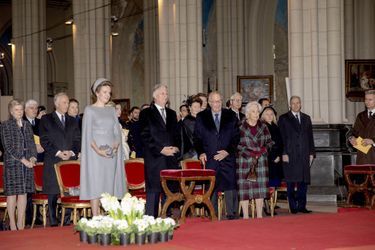 La famille royale de Belgique à Laeken, le 17 février 2020