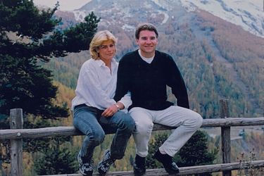 Avec la princesse Stéphanie de Monaco, en 2001, quinze ans après leur première rencontre.
