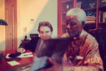 Johannesburg, 2006, dans le bureau de Nelson Mandela.