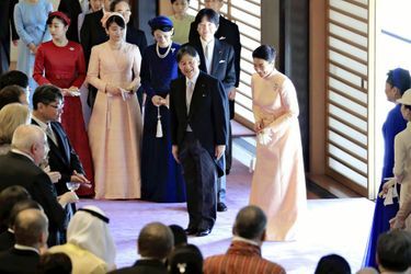 L&#039;empereur Naruhito et l&#039;impératrice Masako du Japon avec le prince héritier Fumihito d&#039;Akishino et les princesses Kiko, Mako et Kako à Tokyo, le 23 février 2020