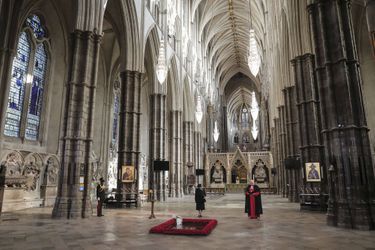La reine Elizabeth II à l&#039;abbaye de Westminster, le 4 novembre 2020