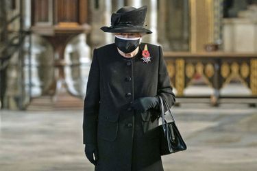 La reine Elizabeth II, le 4 novembre 2020 à l&#039;abbaye de Westminster