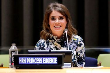 La princesse Eugenie d'York à l'ONU à New York, le 26 juillet 2018