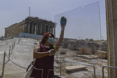 L'Acropole d'Athènes, lundi 18 mai 2020.