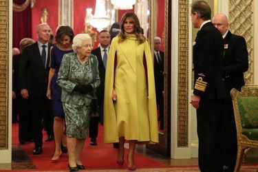 La reine Elizabeth II avec Melania Trump à Londres, le 3 décembre 2019