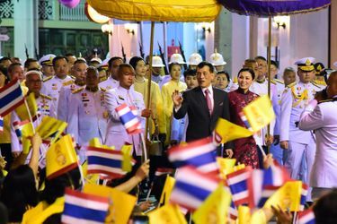 La reine Suthida et le roi Maha Vajiralongkorn de Thaïlande (Rama X) à Bangkok, le 6 décembre 2019