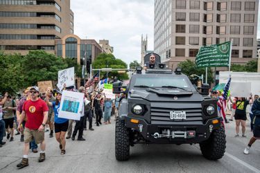 Manifestation à Austin, au Texas, le 28 juin 2020.