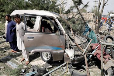 Une attaque a visé le convoi du vice-président Amrullah Saleh à Kaboul, en Afghanistan, le 9 septembre 2020.