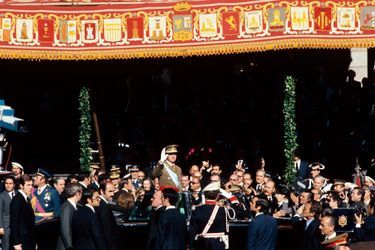 Le roi Juan Carlos d'Espagne à Madrid, le 22 novembre 1975