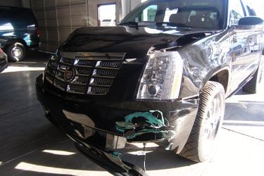 La voiture accidentée de Tiger Woods, le 2 décembre 2009.