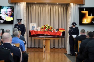 Funérailles de Geoffrey Keaton, le 2 janvier 2020.