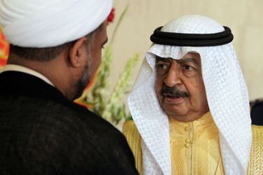 Le prince Khalifa ben Salmane Al-Khalifa de Bahreïn, le 21 décembre 2010