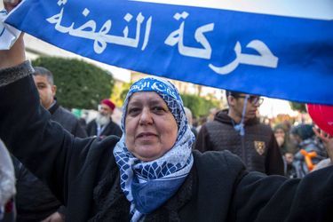 Manifestation à Tunis, le 14 janvier 2020.