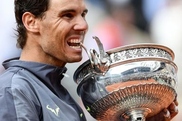 Rafael Nadal lors de son triomphe à Roland-Garros en 2019.