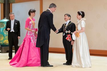 La reine Letizia et le roi Felipe VI d&#039;Espagne avec l&#039;impératrice Masako et l&#039;empereur Naruhito du Japon à Tokyo, le 22 octobre 2019