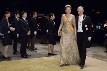 La reine Mathilde et le roi des Belges Philippe à Tokyo, le 22 octobre 2019