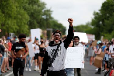 Manifestation à Minneapolis, aux Etats-Unis, le 26 mai 2020. 