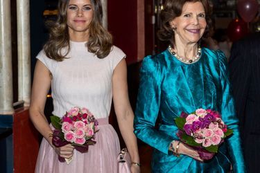 La princesse Sofia et la reine Silvia de Suède à Stockholm, le 13 février 2020
