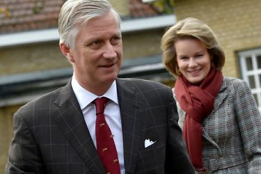 La reine Mathilde de Belgique et le roi des Belges Philippe à Ruiselede, le 6 novembre 2019