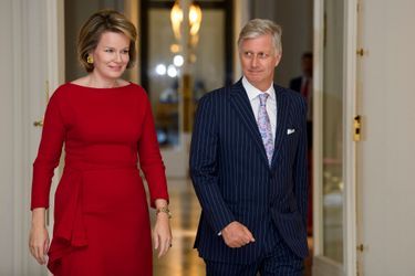 La reine Mathilde de Belgique et le roi des Belges Philippe à Bruxelles, le 7 novembre 2019