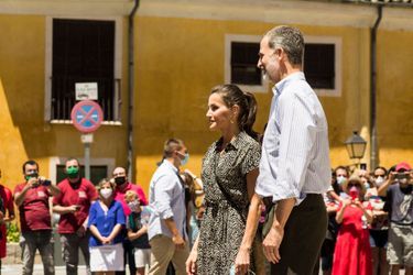 La reine Letizia et le roi Felipe VI d&#039;Espagne à Cuenca, le 2 juillet 2020