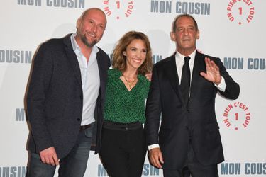François Damiens, Alix Poisson et Vincent Lindon à l&#039;avant-première du film «Mon Cousin» au Grand Rex à Paris le 28 septembre 2020