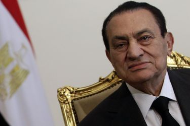 Hosni Moubarak en février 2011.