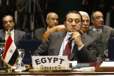 Hosni Moubarak en juillet 2008.