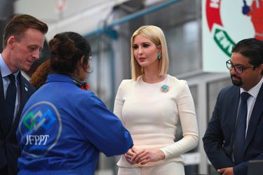 Ivanka Trump à l'Institut Spécialisé des Métiers de l'Aéronautique et la Logistique Aéroportuaire (ISMALA), près de Casablanca, au Maroc, le 8 novembre 2019.