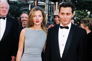 Johnny Depp et Kate Moss en 1997. Le couple a duré de 1994 à 1997.