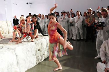 Lourdes Leon lors d'une performance dans le cadre de l'Art Basel de Miami le 6 décembre 2019