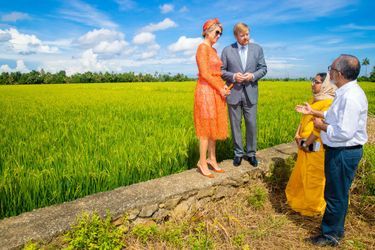 Le roi Willem-Alexander et la reine Maxima des Pays-Bas, dans l'Etat du Kerala le 18 octobre 2019 