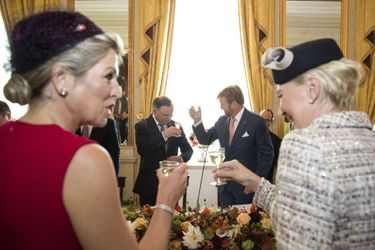 La reine Maxima et le roi Willem-Alexander des Pays-Bas avec le couple présidentiel polonais à La Haye, le 29 octobre 2019