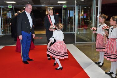 La princesse Charlène et le prince Albert II de Monaco à Monaco, le 19 novembre 2019