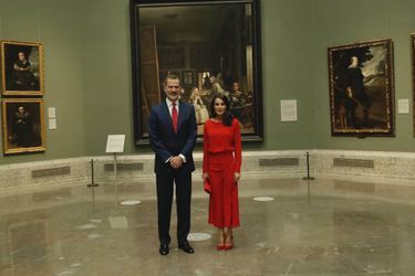 Le roi Felipe VI et la reine Letizia d&#039;Espagne au Musée du Prado à Madrid, le 18 juin 2020