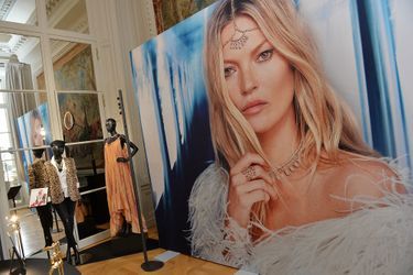 Présentation de la nouvelle collection de Haute Joaillerie «Valérie Messika by Kate Moss» à l'hôtel de Crillon à Paris le 5 octobre 2020