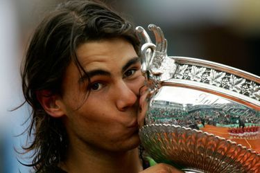 Rafael Nadal à Roland-Garros en 2005.