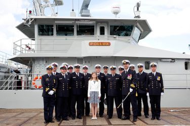La princesse Elisabeth de Belgique baptise son premier bateau, le 6 mai 2015