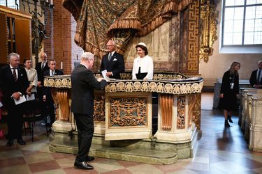 Le roi Carl XVI Gustaf et la reine Silvia de Suède, le 8 septembre 2020 à Stockholm