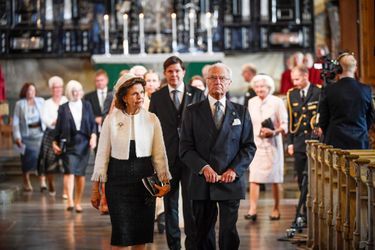 La reine Silvia et le roi Carl XVI Gustaf de Suède, le 8 septembre 2020 à Stockholm