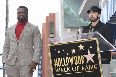50 Cent et Eminem à Hollywood le 30 janvier 2020